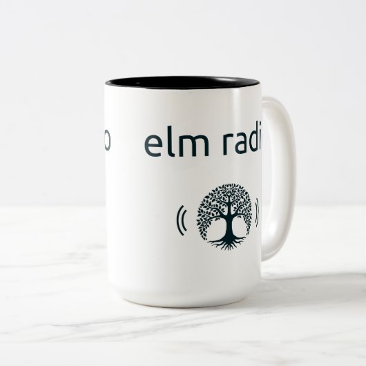 Elm Radio-Mokken Tweekleurige Koffiemok (Voorkant rechts)