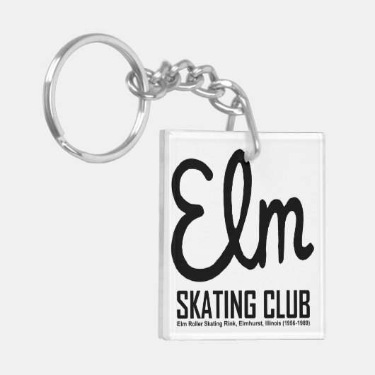 Elm Skating Club, Elmhurst, Illinois Sleutelhanger (Voorkant Links)