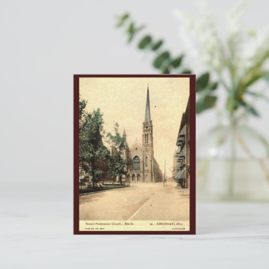 Elm St., Vintage van Cincinnati Briefkaart (Staand voorkant)
