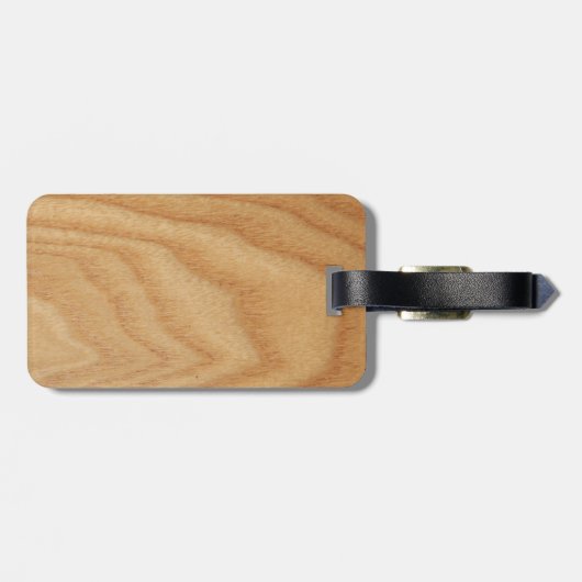 Elm Woodgrain-Bagagelabel Bagagelabel (Achterkant horizontaal)