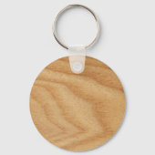 Elm Woodgrain Key Ring Sleutelhanger (Voorkant)