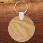 Elm Woodgrain Key Ring Sleutelhanger (Voorkant)