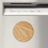 Elm Woodgrain Large Round Magnet (Insitu (Vaatwasser))
