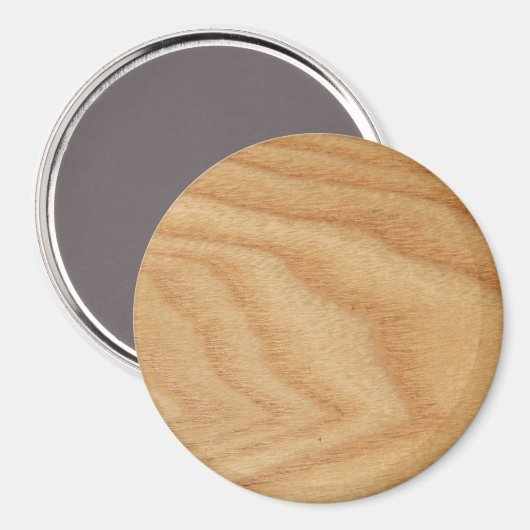 Elm Woodgrain Large Round Magnet (Voorkant / Achterkant)