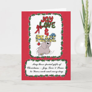 Elman de Giften van de Vakantie van de Olifant Feestdagen Kaart