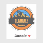 Elmdale, Kansas Sticker (Vel)