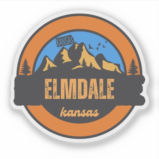 Elmdale, Kansas Sticker (Voorkant)