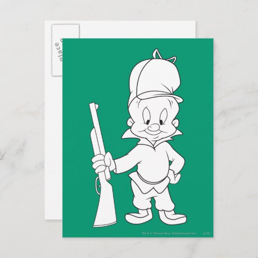 ELMER FUDD™ BRIEFKAART (Voorkant / Achterkant)