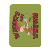 ELMER FUDD™ & BUGS BUNNY™ "Wabbits Not Weapons" Magneet (Verticaal)