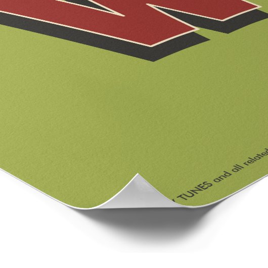 ELMER FUDD™ & BUGS BUNNY™ "Wabbits Not Weapons" Poster (Hoek)