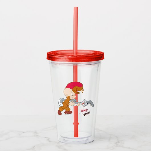 ELMER FUDD™ en BUGS BUNNY™ Acryl Drinkbeker (Voorkant)