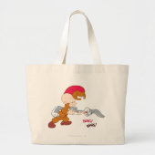 ELMER FUDD™ en BUGS BUNNY™ Grote Tote Bag (Voorkant)