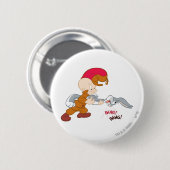 ELMER FUDD™ en BUGS BUNNY™ Ronde Button 5,7 Cm (Voorkant /achterkant)