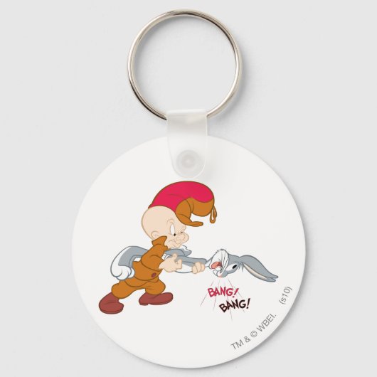 ELMER FUDD™ en BUGS BUNNY™ Sleutelhanger (Voorkant)