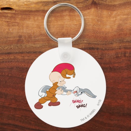 ELMER FUDD™ en BUGS BUNNY™ Sleutelhanger (Voorkant)