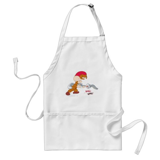 ELMER FUDD™ en BUGS BUNNY™ Standaard Schort (Voorkant)