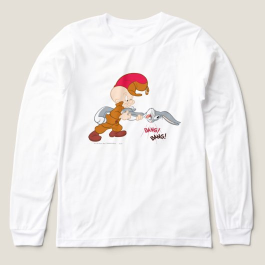 ELMER FUDD™ en BUGS BUNNY™ Tri-Blend Shirt (Voorkant)