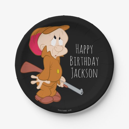 ELMER FUDD™ | Gehakt zaad Papieren Bordje (Voorkant)