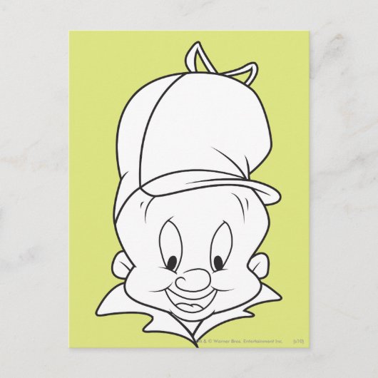 ELMER FUDD™ Head Shot Briefkaart (Voorkant)