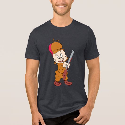 ELMER FUDD™ Klaar om te hakken Tri-Blend Shirt (Voorkant)