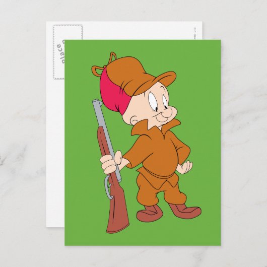 ELMER FUDD™ | Met Pistool Briefkaart (Voorkant / Achterkant)