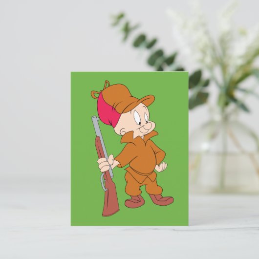ELMER FUDD™ | Met Pistool Briefkaart (Staand voorkant)