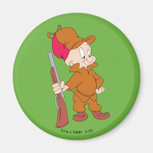 ELMER FUDD™   Met Pistool Magneet