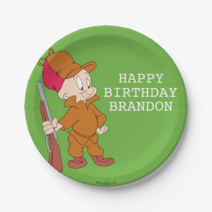 ELMER FUDD™ met Pistool Papieren Bordje