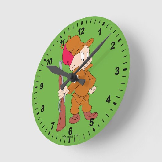 ELMER FUDD™ | Met Pistool Ronde Klok (Hoek)