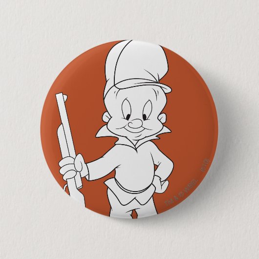 ELMER FUDD™ RONDE BUTTON 5,7 CM (Voorkant)