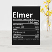 Elmer Voeding Grappige Verjaardag Gepersonaliseerd Kaart (Gele Bloem)