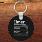 Elmer Voeding Grappige Verjaardag Gepersonaliseerd Sleutelhanger (Voorkant)