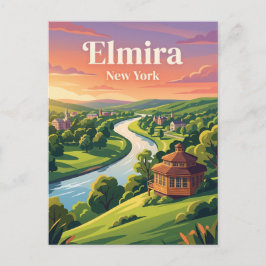 Elmira, New York Briefkaart