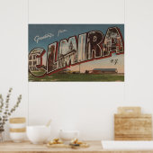 Elmira, New York - Grote Letter Scenes 2 Poster (Keuken)