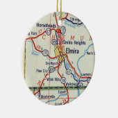 Elmira NY Keramisch Ornament (Rechts)