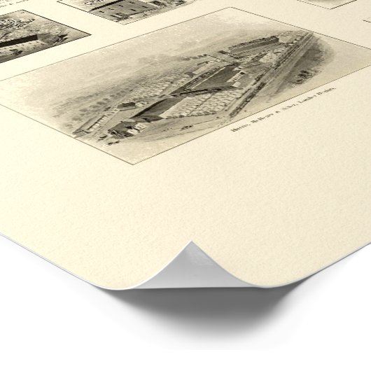 Elmira, NY Panoramic Map - 1901 Poster (Hoek)