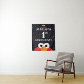 Elmo | 1e verjaardag welkom  wandkleed (In situ)