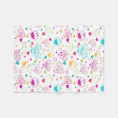 Elmo & Abby Cadabby Valentijn Hearts Pattern Fleece Deken (Voorkant (Horizontaal))