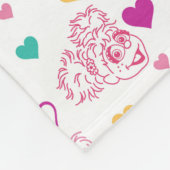 Elmo & Abby Cadabby Valentijn Hearts Pattern Fleece Deken (Hoek)