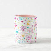 Elmo & Abby Cadabby Valentijn Hearts Pattern Mok (Midden)