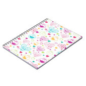 Elmo & Abby Cadabby Valentijn Hearts Pattern Notitieboek (Linkerzijde)