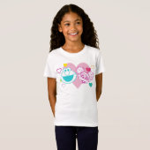 Elmo & Abby Cadabby Valentijn Hearts Pattern T-shirt (Voorkant volledig)