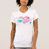 Elmo & Abby Cadabby Valentijn Hearts Pattern T-shirt (Voorkant)