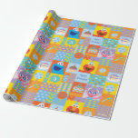 Elmo, Abby en Cookie Monster Birthday Pattern Cadeaupapier<br><div class="desc">Dit kleurrijke inpakpapier heeft een speels patroon van Elmo,  Abby Cadabby en Cookie Monster uit Sesamstraat,  omringd door vrolijke decoraties met een verjaardagsthema. Perfect voor het inpakken van cadeaus voor kinderfeestjes,  dit levendige ontwerp voegt een leuke en grillige touch toe aan elke Sesamstraat-themafeest.</div>