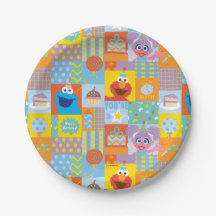 Elmo, Abby en Cookie Monster Birthday Pattern