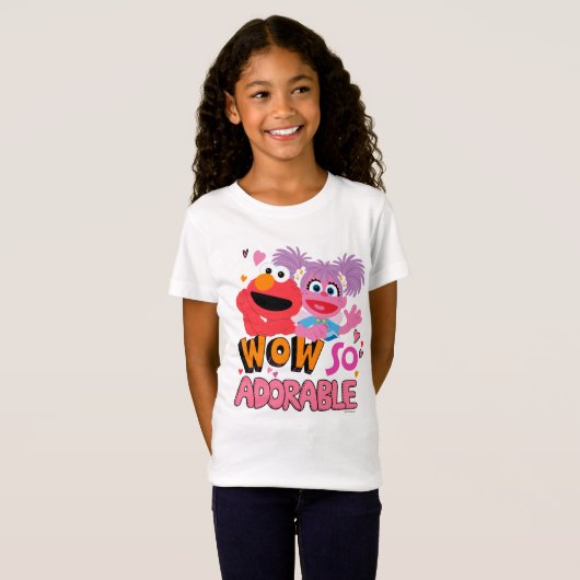 Elmo & Abby | Zo Schattig T-shirt (Voorkant volledig)