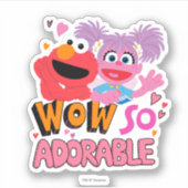 Elmo & Abby| Zo Schattige Sticker (Voorkant)