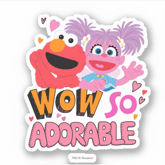 Elmo & Abby| Zo Schattige Sticker (Voorkant)