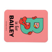 Elmo Alfabet | B Teal Magneet (Horizontaal)