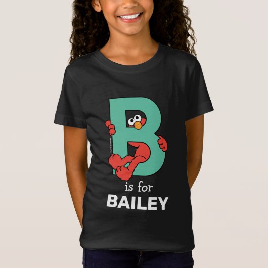 Elmo Alfabet | B Teal T-shirt (Voorkant)
